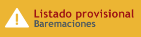 Listado Provisional Baremaciones