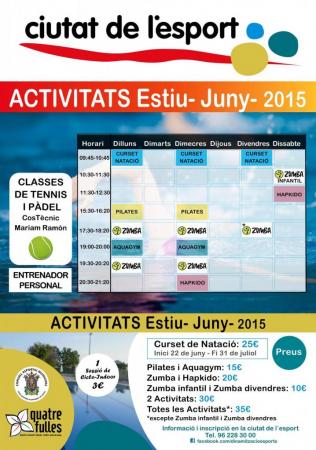 ACTIVITATS CIUTAT DE L´ESPORT JUNY