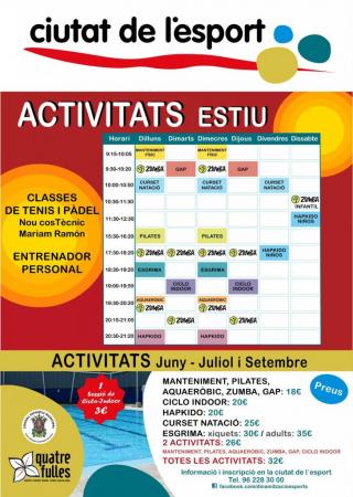 Activitats Estiu Ciutat de l´esport