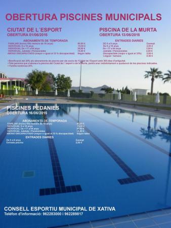 PISCINAS MUNICIPALES 2015