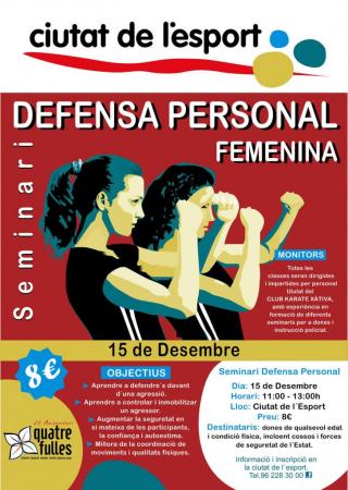 Seminario defensa personal femenina, 15 de diciembre