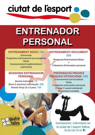 Entrenador personal, Ciutat de l’esport